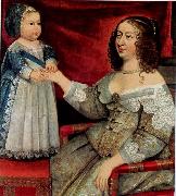 unknow artist Louis XIV and Anne of Austria oil painting on canvas